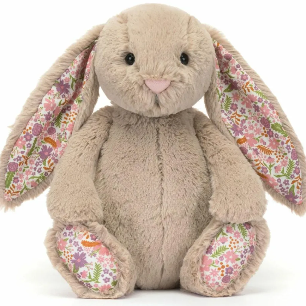 Sale Peluche Bashful Lapin en fleurs Beige (31 cm) Peluche Moyenne (20-59 Cm)