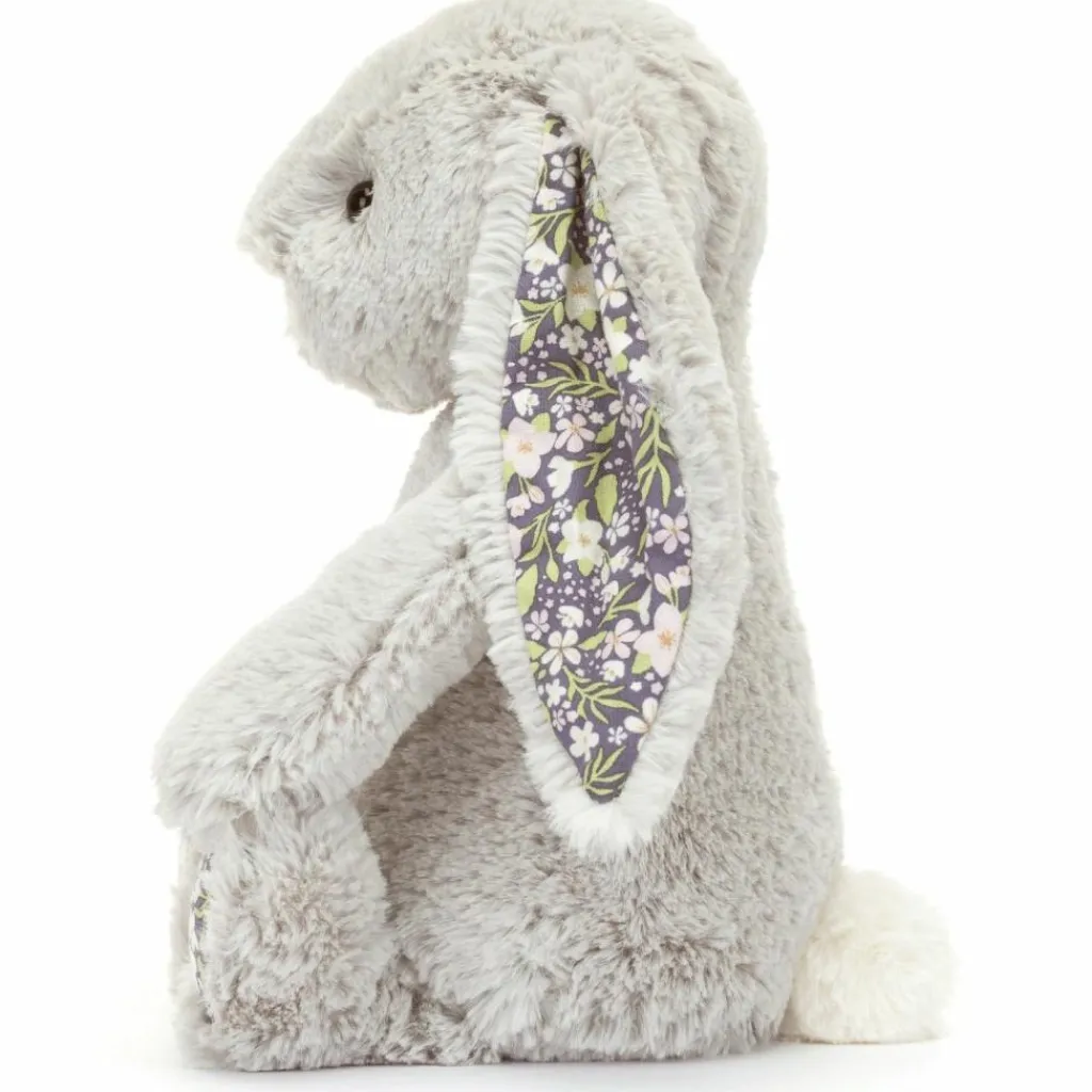 Best Peluche Bashful Lapin en fleurs Gris (31 cm) Peluche Moyenne (20-59 Cm)