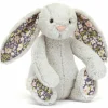 Peluche Bashful Lapin en fleurs Gris (18 cm) Petite Peluche (< 20 Cm)