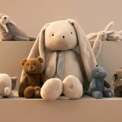 Hot Peluche Berto Baby Elephant Mist (30 cm) Peluche Moyenne (20-59 Cm)