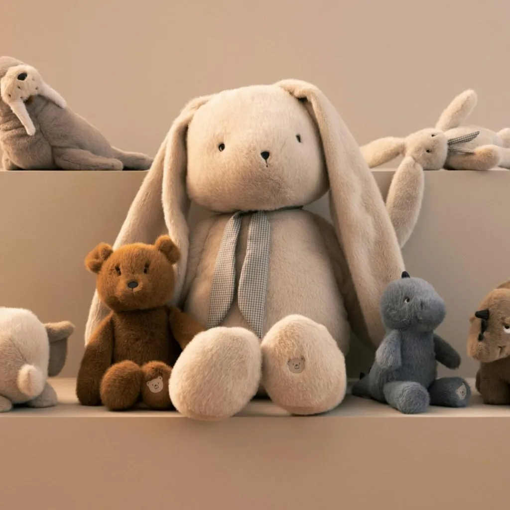 Hot Peluche Berto Baby Elephant Mist (30 cm) Peluche Moyenne (20-59 Cm)