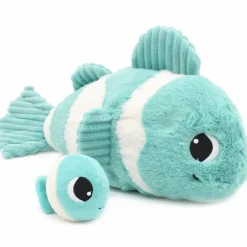 Peluche Bigou maman et bébé Les Ptipotos Aqua (38 cm) Peluche Moyenne (20-59 Cm)