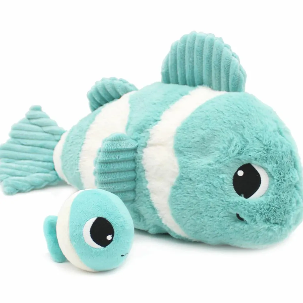 Peluche Bigou maman et bébé Les Ptipotos Aqua (38 cm) Peluche Moyenne (20-59 Cm)