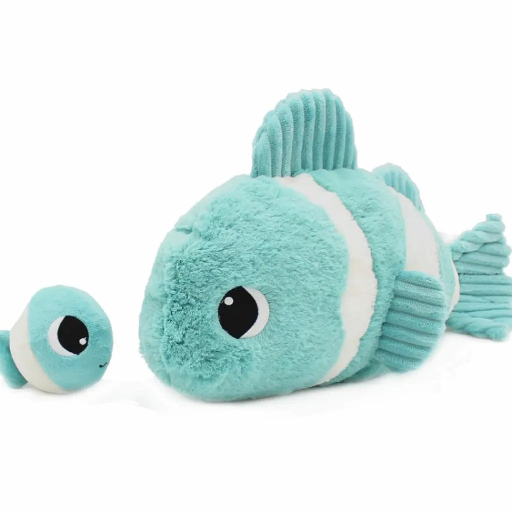 Peluche Bigou maman et bébé Les Ptipotos Aqua (38 cm) Peluche Moyenne (20-59 Cm)
