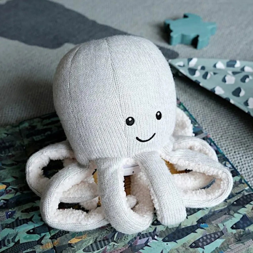 Hot Peluche bluetooth octopus Olly écru Peluche Musicale