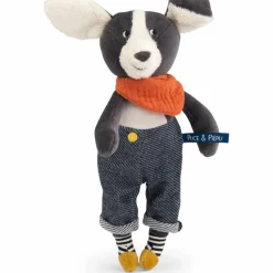 Peluche chien Puce bleu Puce et Pilou (26 cm) Peluche Moyenne (20-59 Cm)