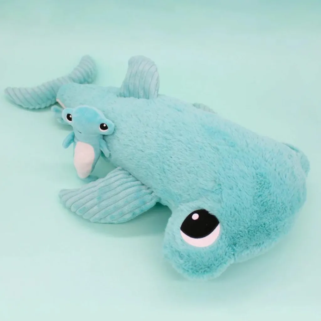 Peluche Clou maman et bébé Les Ptipotos Aqua (57 cm) Peluche Moyenne (20-59 Cm)