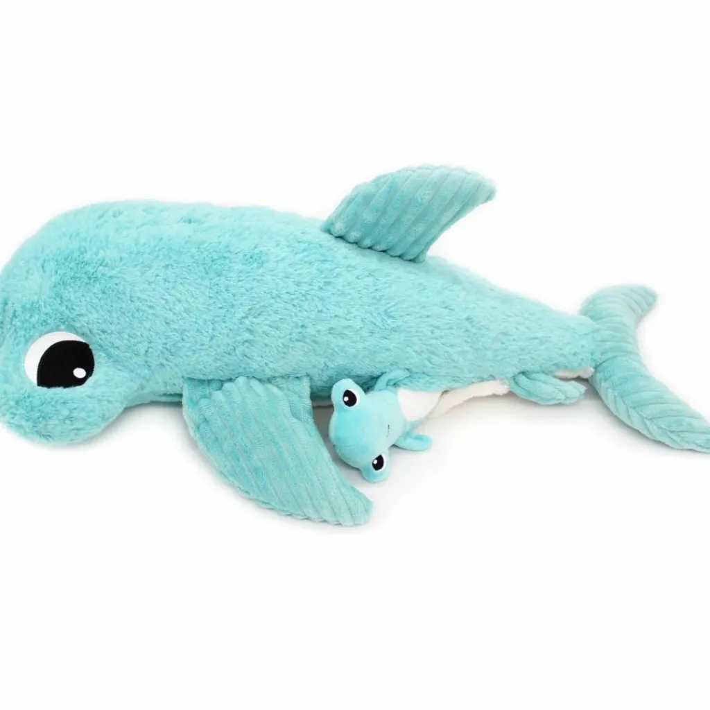 Peluche Clou maman et bébé Les Ptipotos Aqua (57 cm) Peluche Moyenne (20-59 Cm)