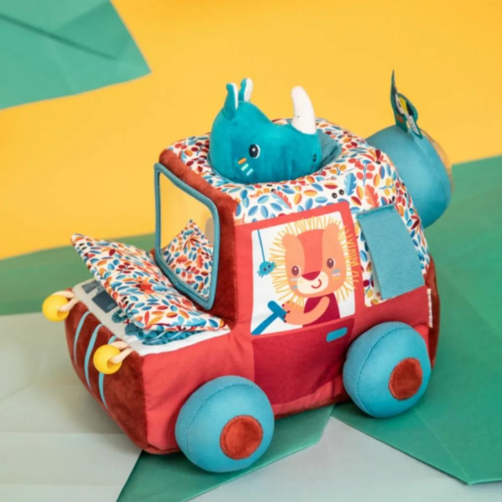 New Peluche d'activités Jack voiture Safari Peluche D'Activités