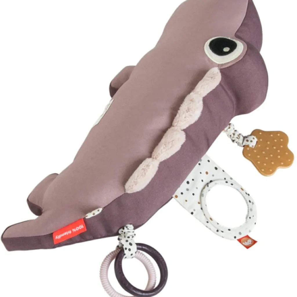 Peluche d'activités vibrante Croco rose Peluche D'Activités