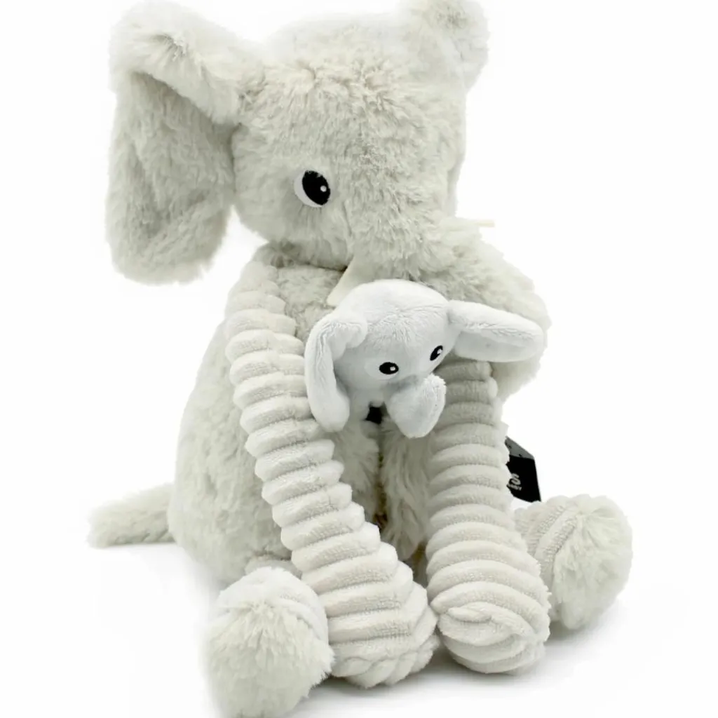 Online Peluche Dimoitou maman et bébé Les Ptipotos Gris clair (35 cm) Peluche Moyenne (20-59 Cm)