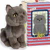 Sale Peluche Freddy le Brittish Shorthair assis (17 cm) Petite Peluche (< 20 Cm)