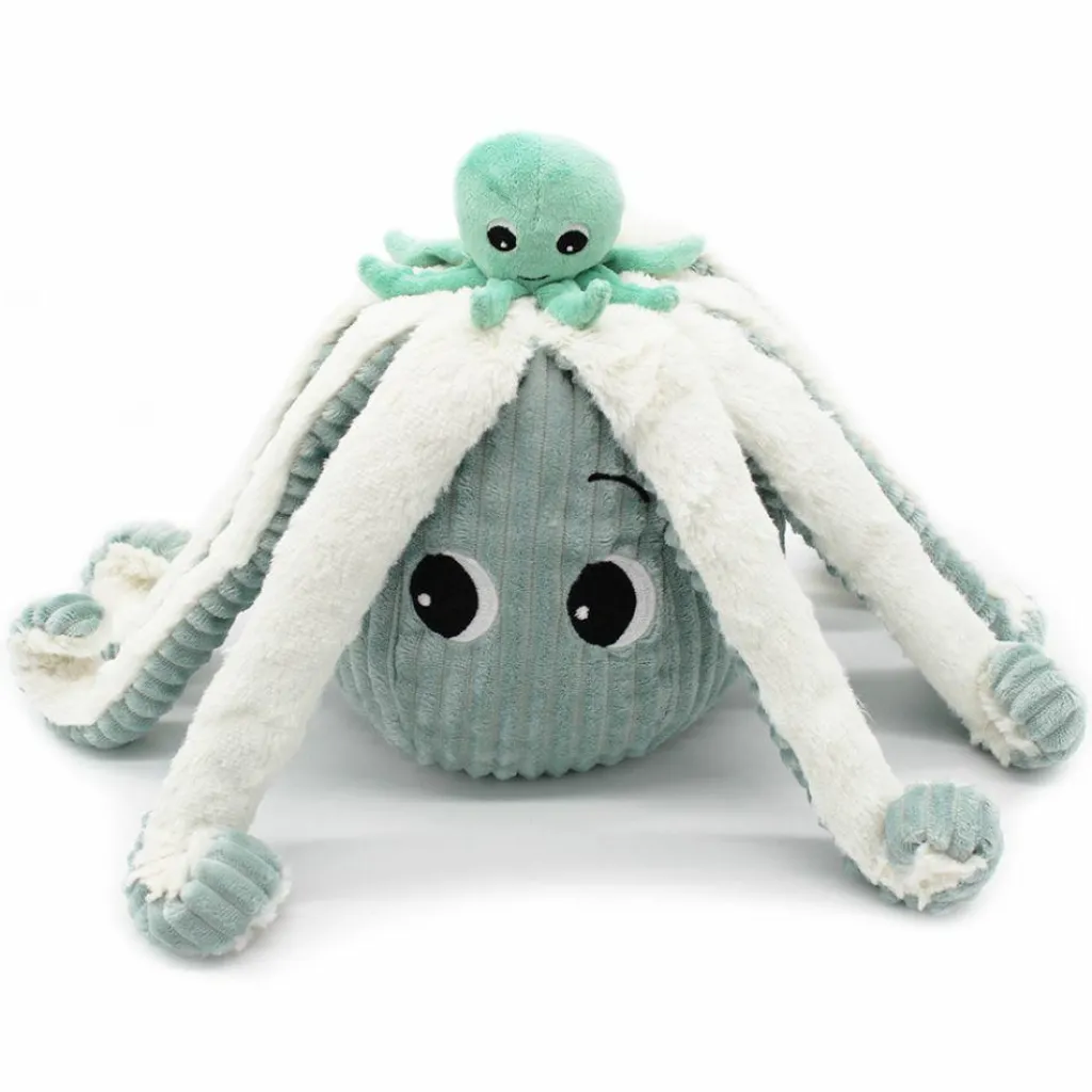 Sale Peluche géante Filou la pieuvre et son bébé menthe (45 cm) Peluche Moyenne (20-59 Cm)