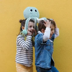 Sale Peluche géante Filou la pieuvre et son bébé menthe (45 cm) Peluche Moyenne (20-59 Cm)