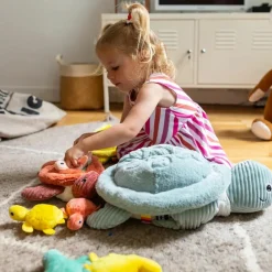 Outlet Peluche géante Les Ptipotos Sauvenou maman-bébé tortue menthe (49 cm) Peluche Moyenne (20-59 Cm)