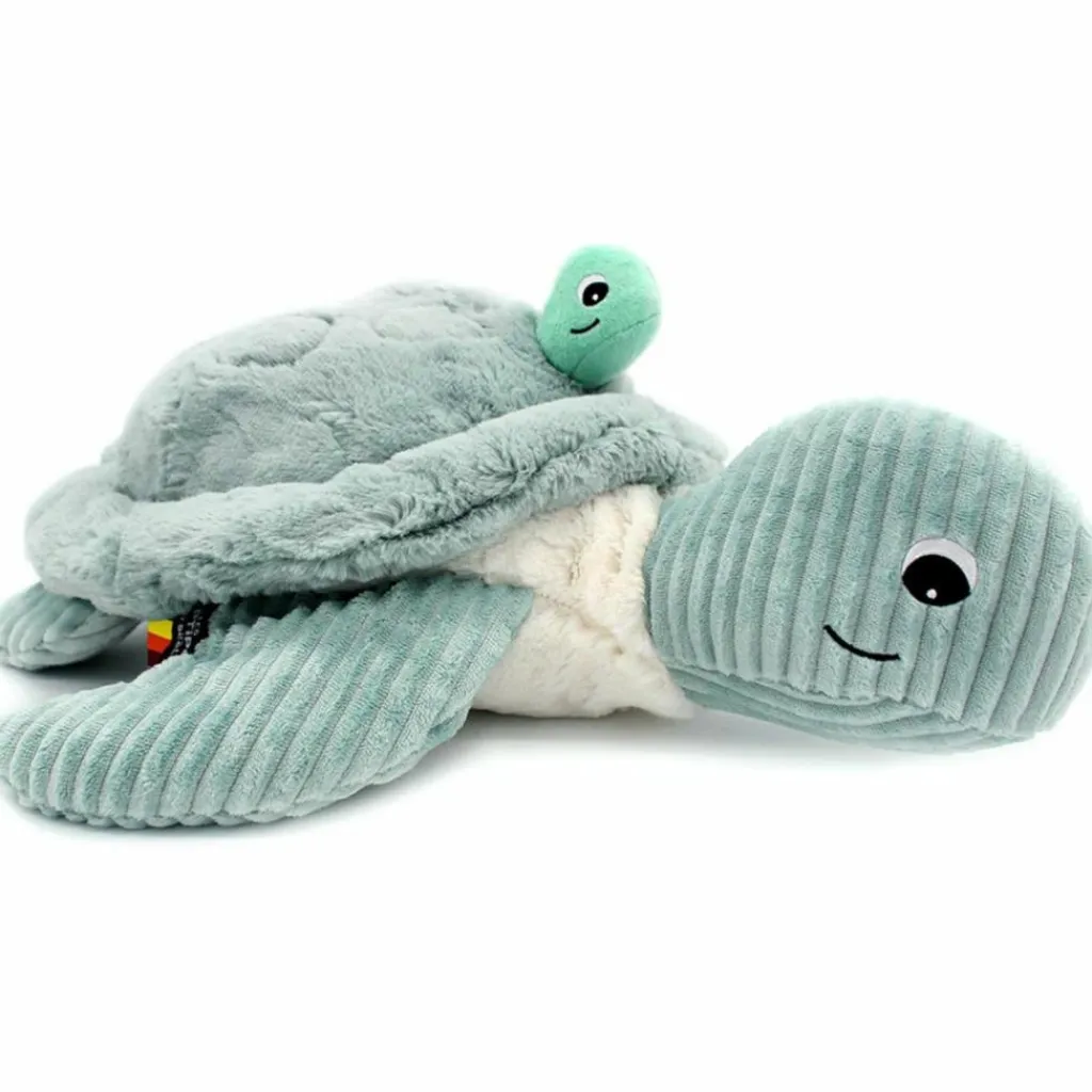 Outlet Peluche géante Les Ptipotos Sauvenou maman-bébé tortue menthe (49 cm) Peluche Moyenne (20-59 Cm)
