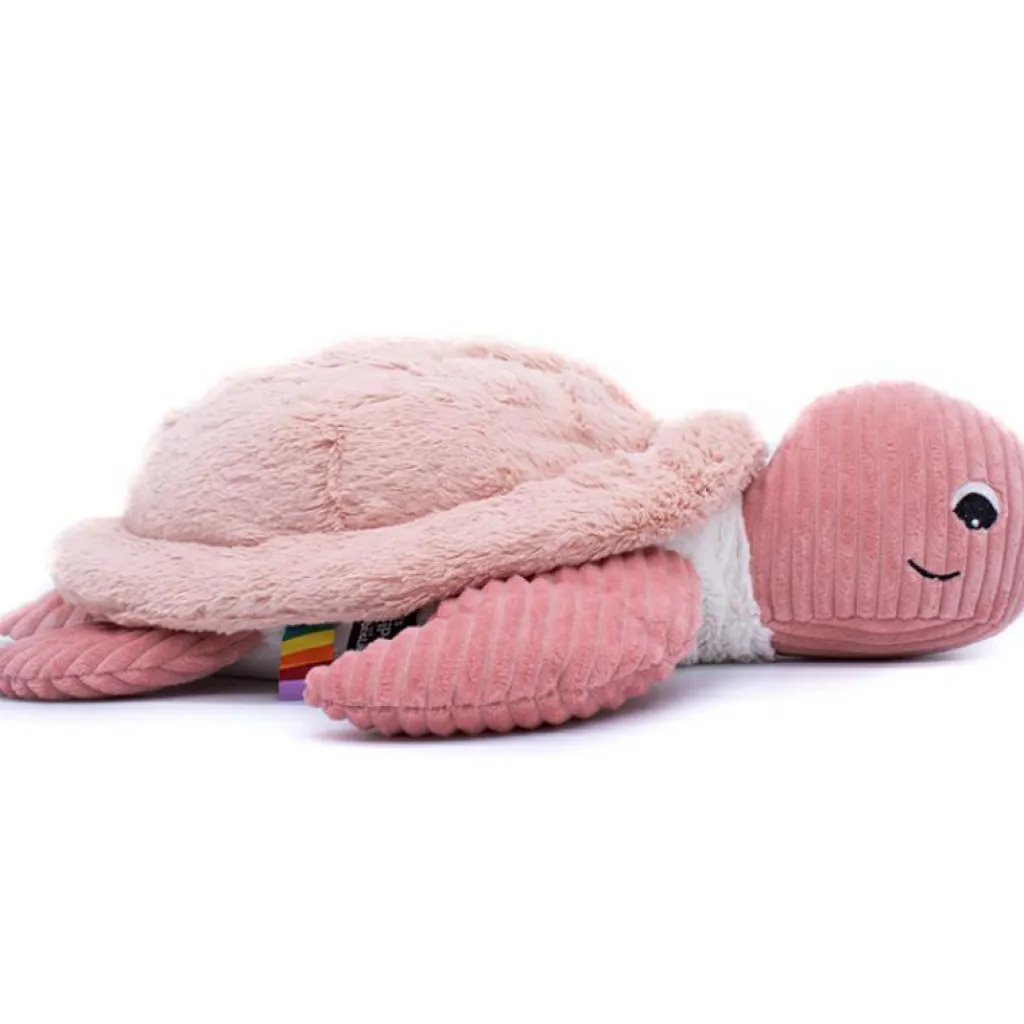 New Peluche géante Les Ptipotos Sauvenou la tortue rose (50 cm) Peluche Moyenne (20-59 Cm)