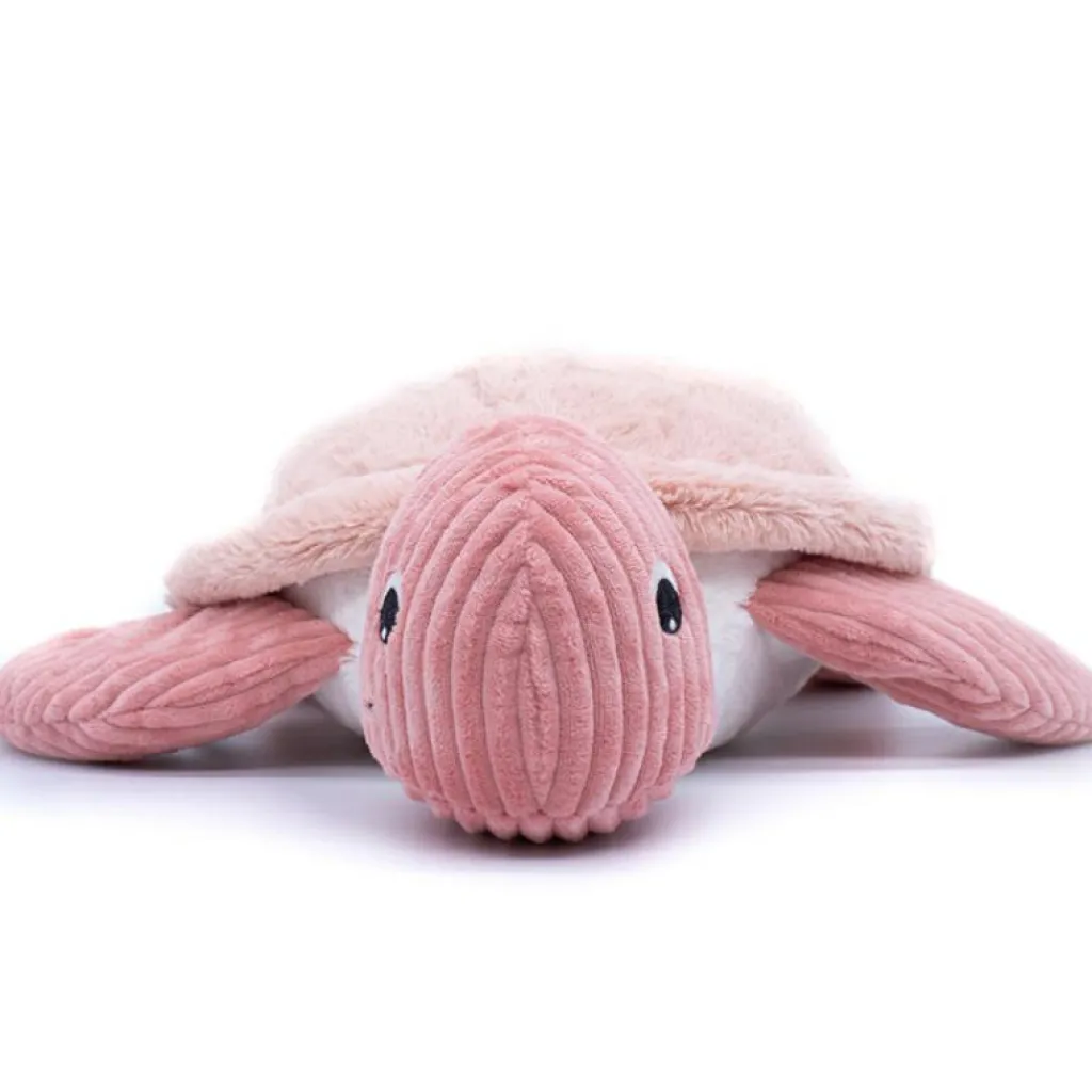 New Peluche géante Les Ptipotos Sauvenou la tortue rose (50 cm) Peluche Moyenne (20-59 Cm)