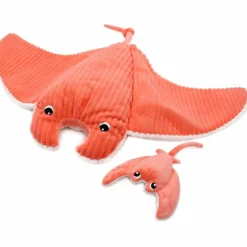 Online Peluche géante Mantalou la raie manta et son bébé Corail (67 cm) Grande Peluche (60 Cm Et +)