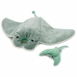 Clearance Peluche géante Mantalou la raie manta et son bébé menthe (67 cm) Grande Peluche (60 Cm Et +)