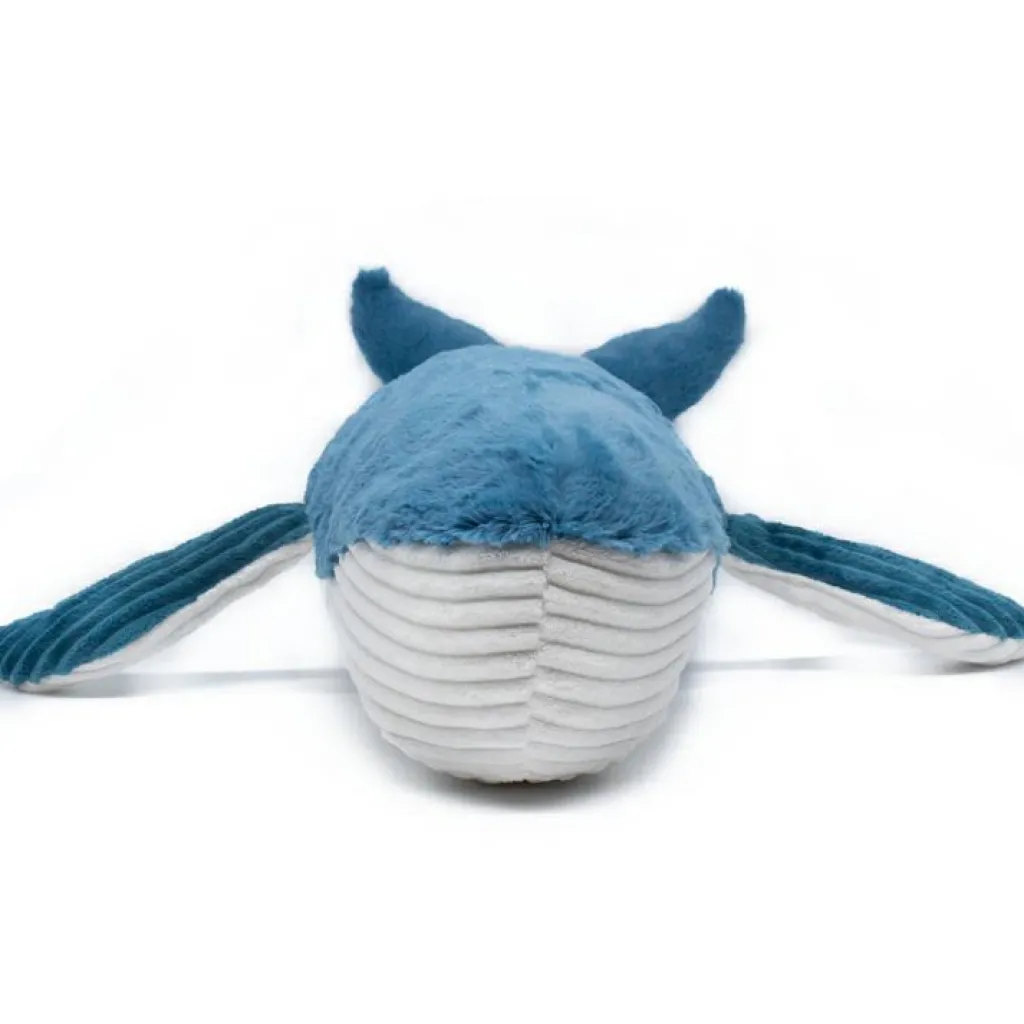 Peluche Gravillou baleine maman et bébé Les Ptipotos bleu Peluche Moyenne (20-59 Cm)