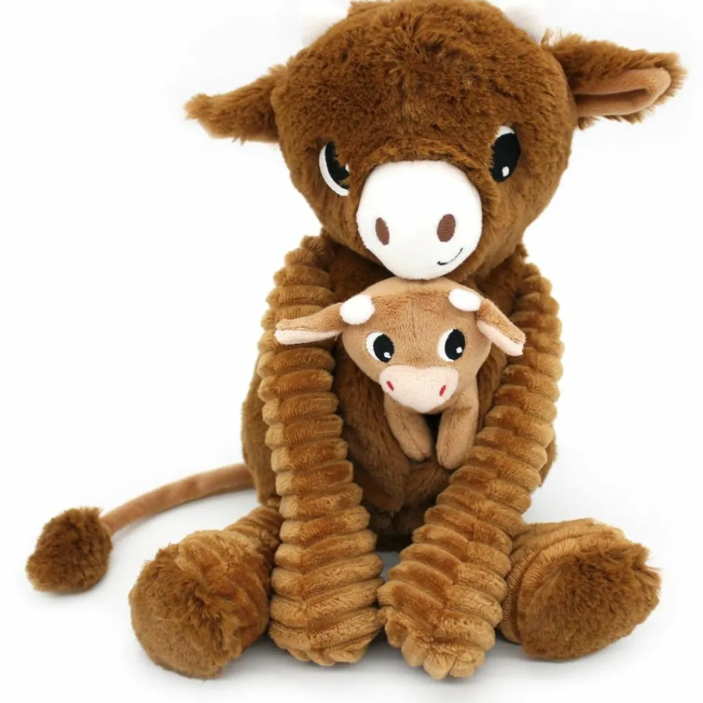 Online Peluche Hindou maman et bébé Les Ptipotos Cassonade (31 cm) Peluche Moyenne (20-59 Cm)