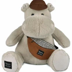 Sale Peluche Hippopotame HELLO BROOK beige (38 cm) Peluche Moyenne (20-59 Cm)