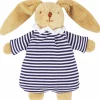 Best Peluche hochet Lapin nid d'ange marinière (20 cm) Peluche Moyenne (20-59 Cm)