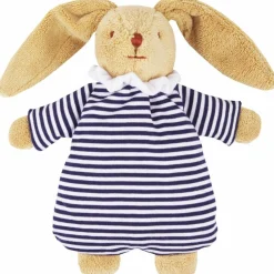 Best Peluche hochet Lapin nid d'ange marinière (20 cm) Peluche Moyenne (20-59 Cm)