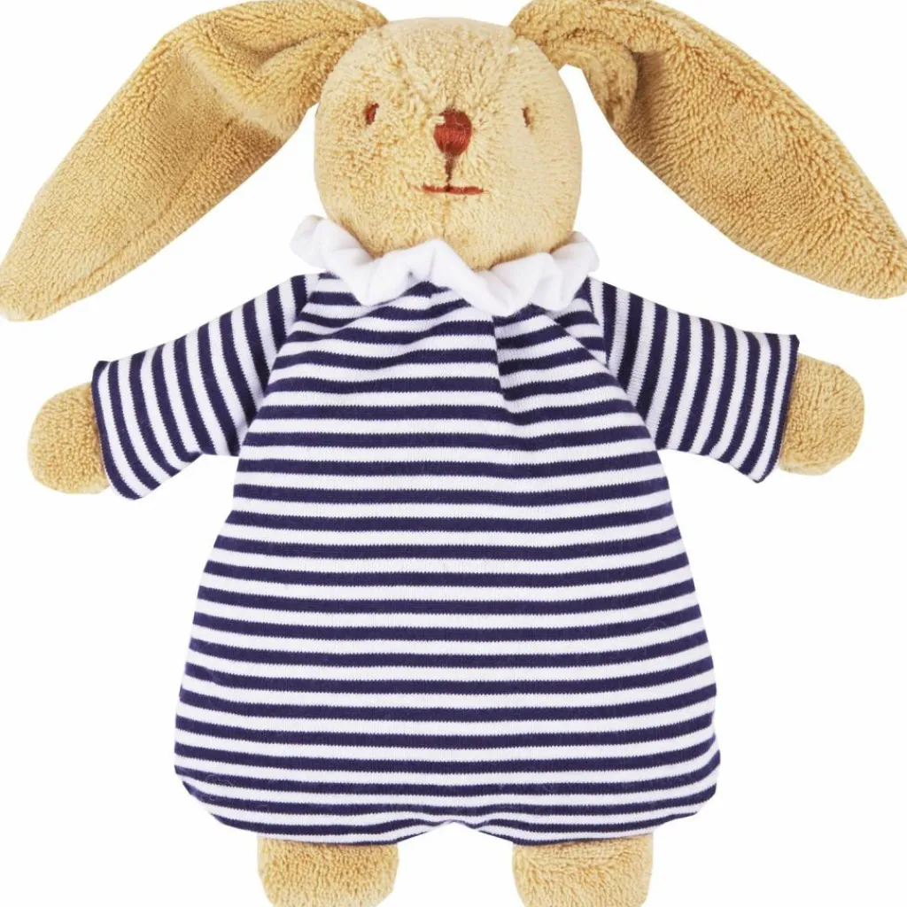 Best Peluche hochet Lapin nid d'ange marinière (20 cm) Peluche Moyenne (20-59 Cm)