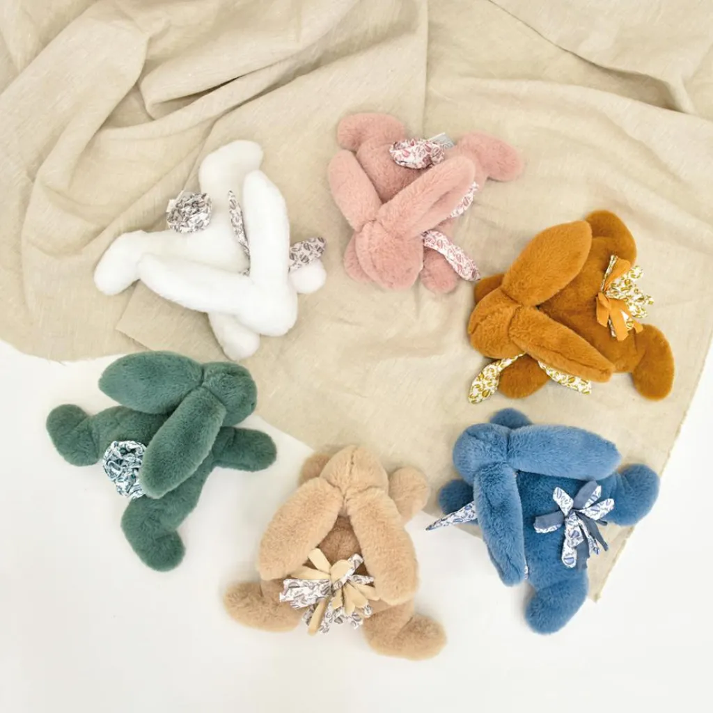 Clearance Peluche Lapin Doudou Pantin vert sauge (25 cm) Peluche Moyenne (20-59 Cm)