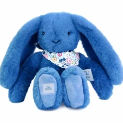 Hot Peluche Lapin Fleurette Bleu (25 cm) Peluche Moyenne (20-59 Cm)