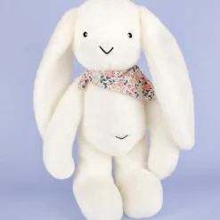Clearance Peluche Lapin Fleurette Blanc (50 cm) Peluche Moyenne (20-59 Cm)