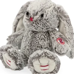 Hot Peluche lapin gris prestige Leo (24 cm) Peluche Moyenne (20-59 Cm)