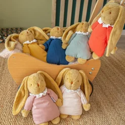 Discount Peluche lapin nid d'ange vert céladon (20 cm) Hochet