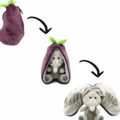 Online Peluche Les Flipetz Velvet l'éléphant-aubergine Petite Peluche (< 20 Cm)