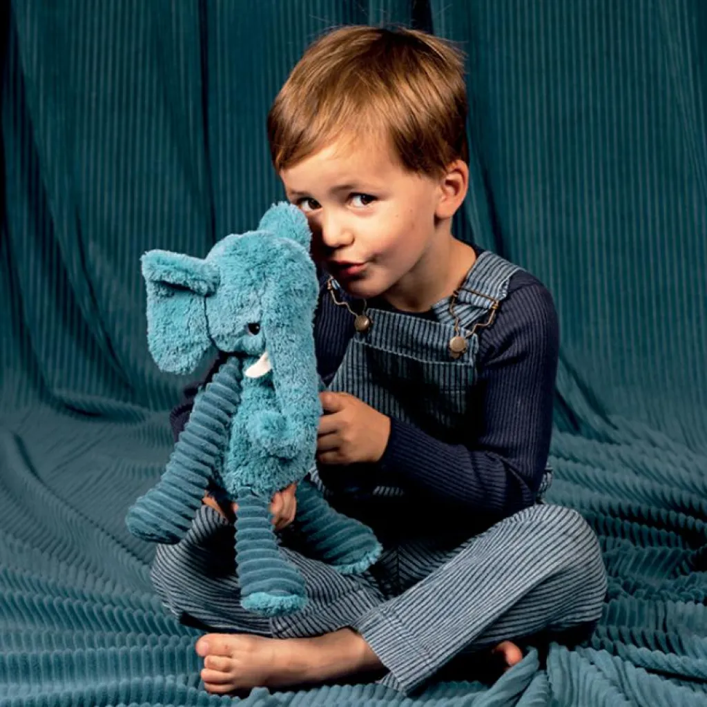 Hot Peluche Les Ptipotos Dimoitou l'éléphant (26 cm) Peluche Moyenne (20-59 Cm)