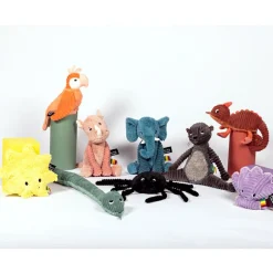 Hot Peluche Les Ptipotos Dimoitou l'éléphant (26 cm) Peluche Moyenne (20-59 Cm)