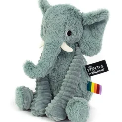Peluche Les Ptipotos Dimoitou l'éléphant vert (26 cm) Peluche Moyenne (20-59 Cm)