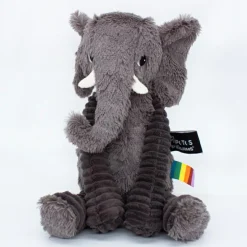 Outlet Peluche Les Ptipotos Dimoitou l'éléphant gris (35 cm) Peluche Moyenne (20-59 Cm)