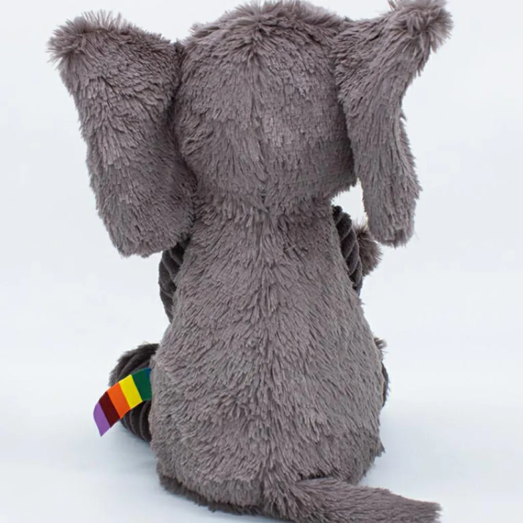 Outlet Peluche Les Ptipotos Dimoitou l'éléphant gris (35 cm) Peluche Moyenne (20-59 Cm)