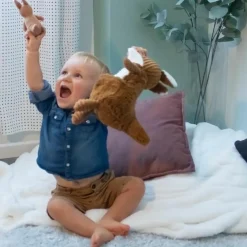 Sale Peluche Les Ptipotos Kangourou cassonade (33 cm) Peluche Moyenne (20-59 Cm)