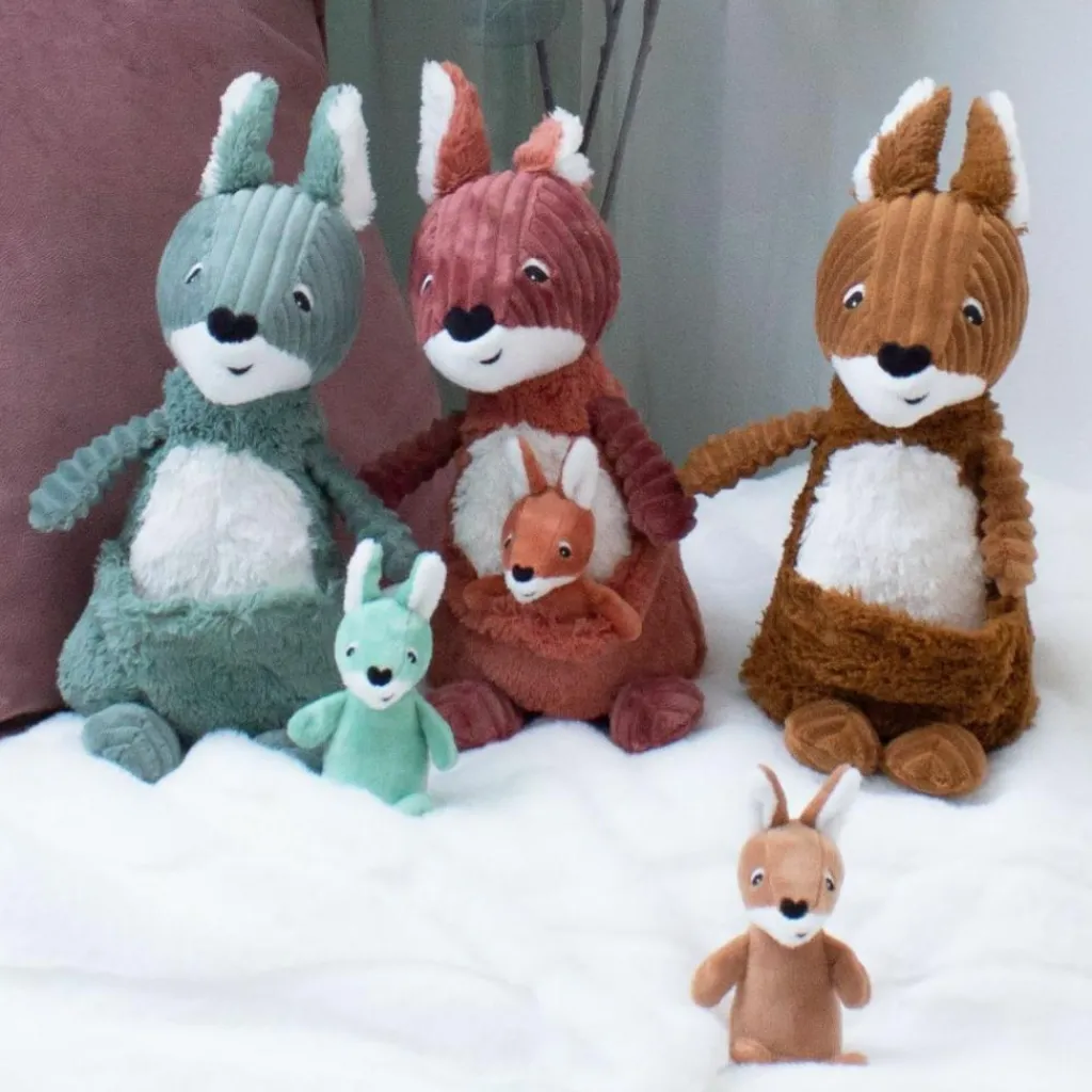 Sale Peluche Les Ptipotos Kangourou cassonade (33 cm) Peluche Moyenne (20-59 Cm)