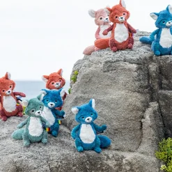 Online Peluche Les Ptipotos Netoitou le raton laveur vert (26 cm) Peluche Moyenne (20-59 Cm)