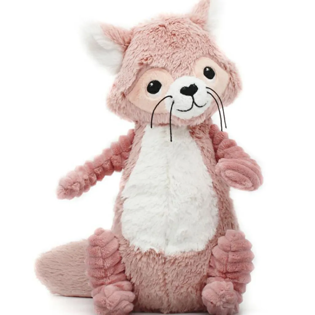 Clearance Peluche Les Ptipotos Netoitou le raton laveur rose (26 cm) Peluche Moyenne (20-59 Cm)