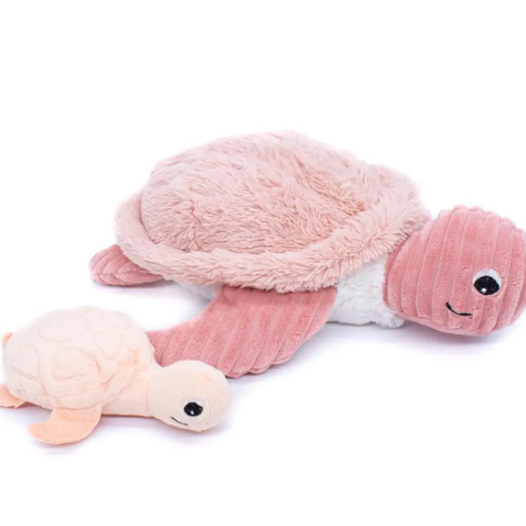 Online Peluche Les Ptipotos Sauvenou maman et bébé tortue rose (29 cm) Peluche Moyenne (20-59 Cm)