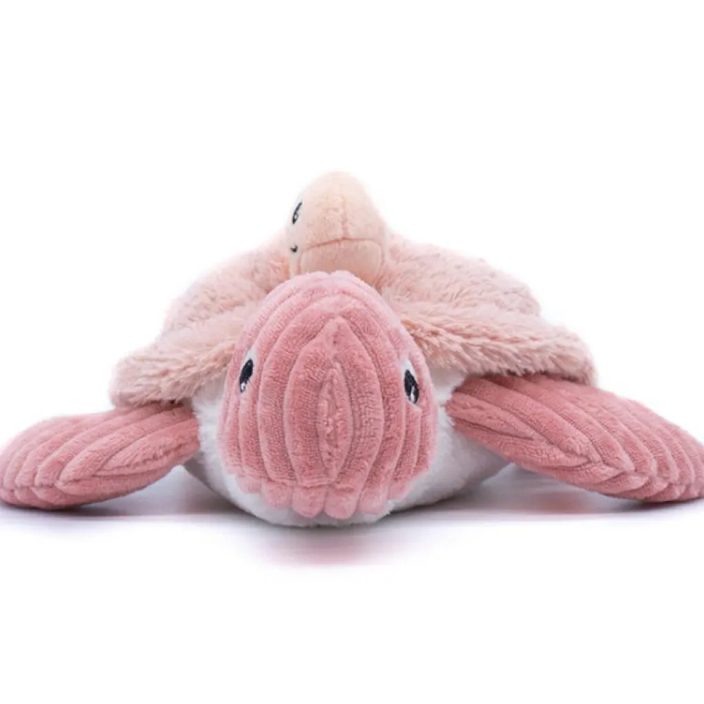 Online Peluche Les Ptipotos Sauvenou maman et bébé tortue rose (29 cm) Peluche Moyenne (20-59 Cm)
