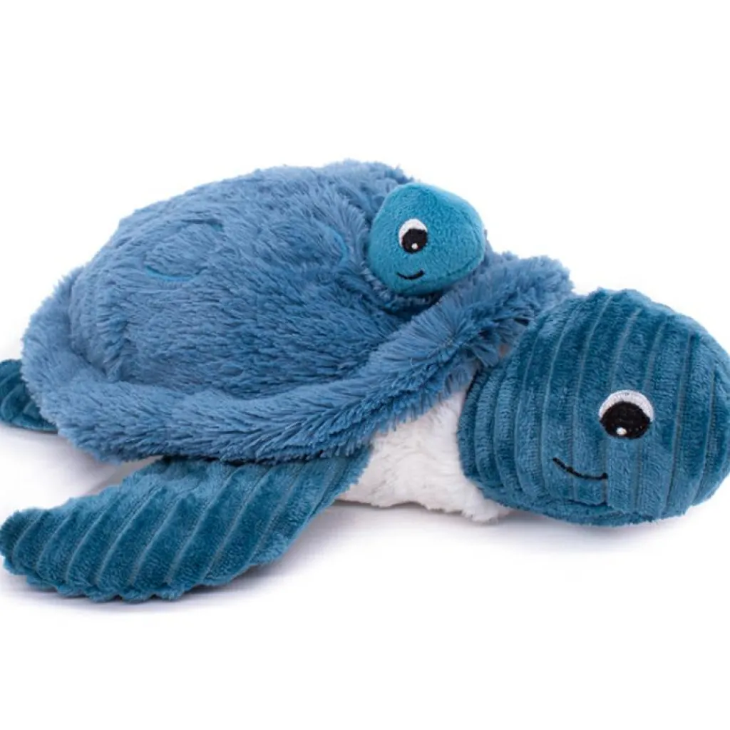Clearance Peluche Les Ptipotos Sauvenou maman et bébé tortue bleu (29 cm) Peluche Moyenne (20-59 Cm)