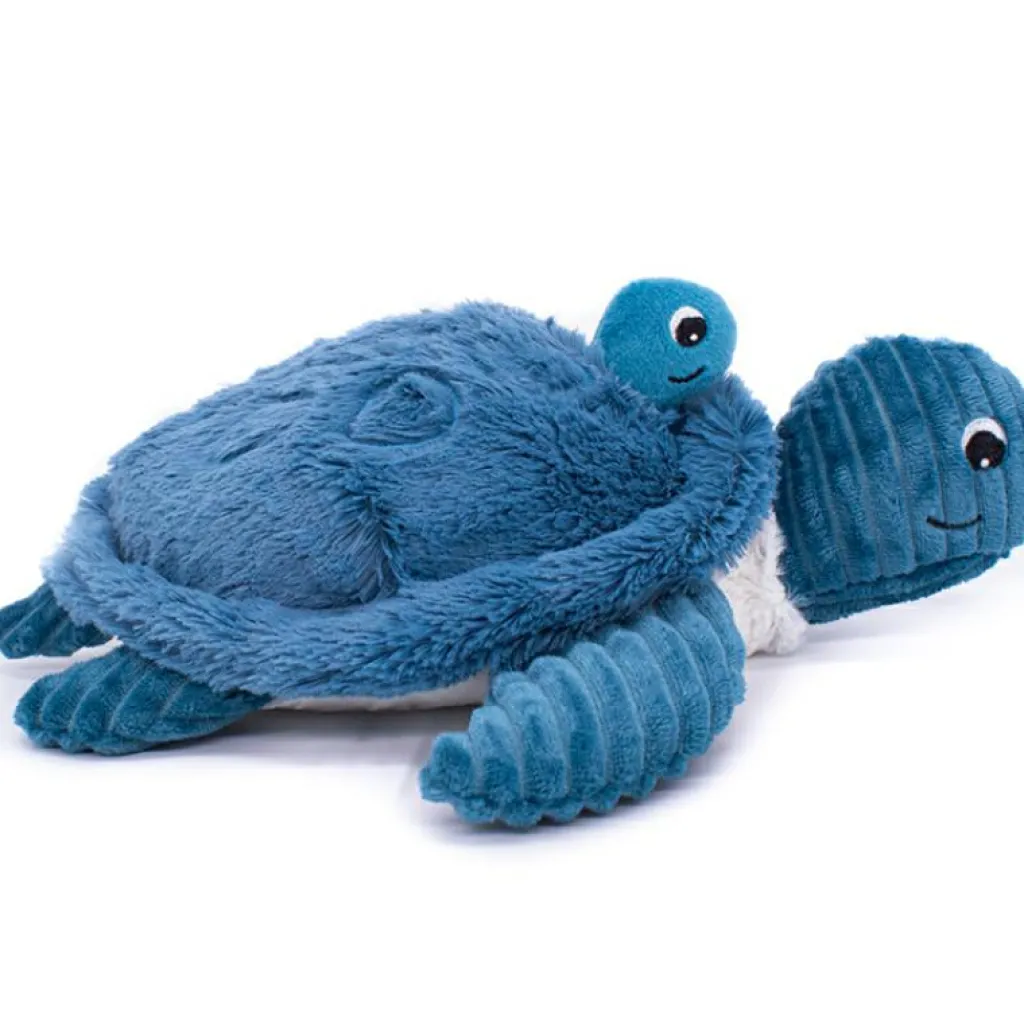Clearance Peluche Les Ptipotos Sauvenou maman et bébé tortue bleu (29 cm) Peluche Moyenne (20-59 Cm)