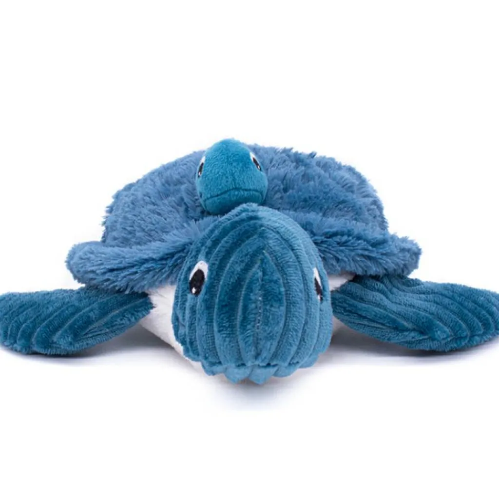 Clearance Peluche Les Ptipotos Sauvenou maman et bébé tortue bleu (29 cm) Peluche Moyenne (20-59 Cm)